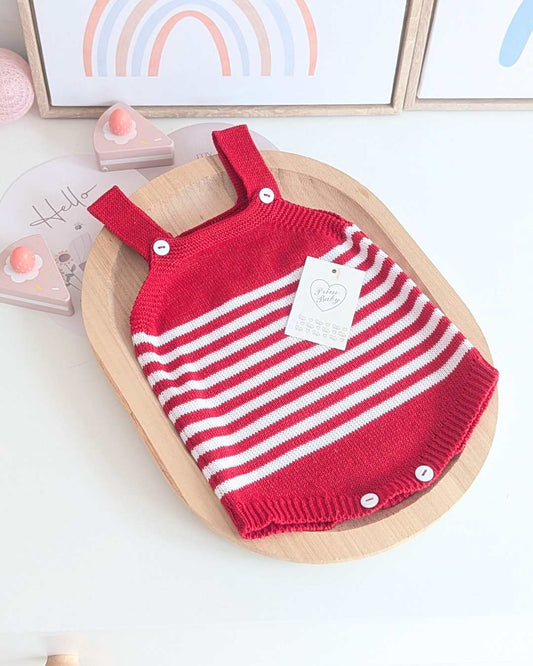 Peto Bebé Rayas Rojo - Primbaby