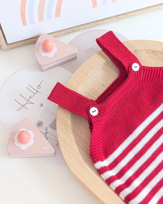 Peto Bebé Rayas Rojo - Primbaby