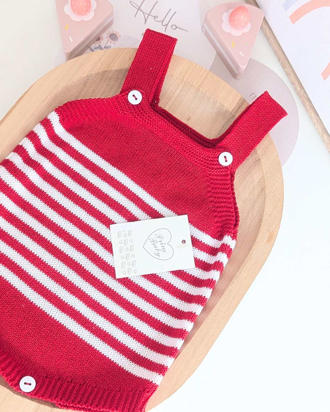 Peto Bebé Rayas Rojo - Primbaby