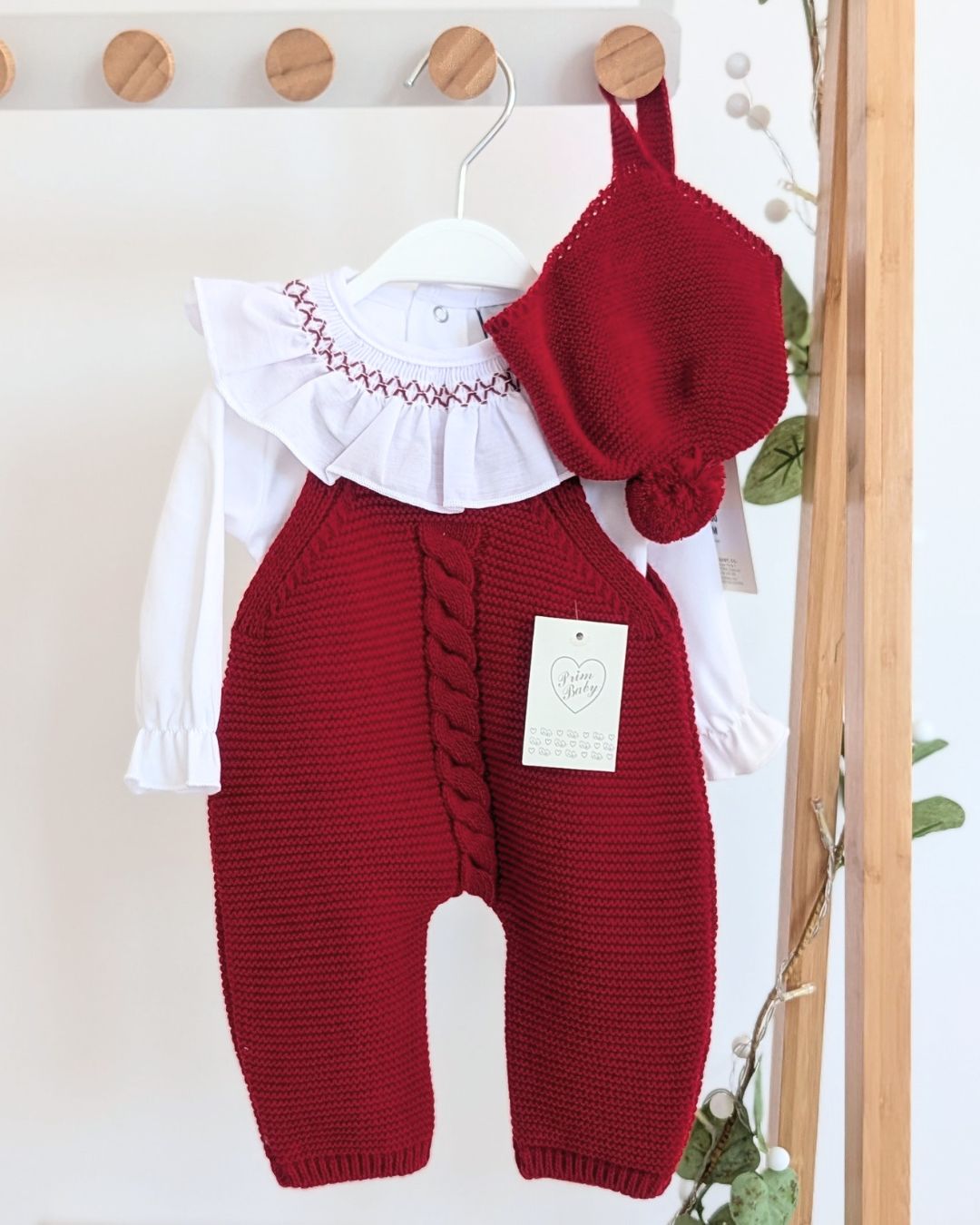 Peto Largo Con Gorrito Rojo - Primbaby