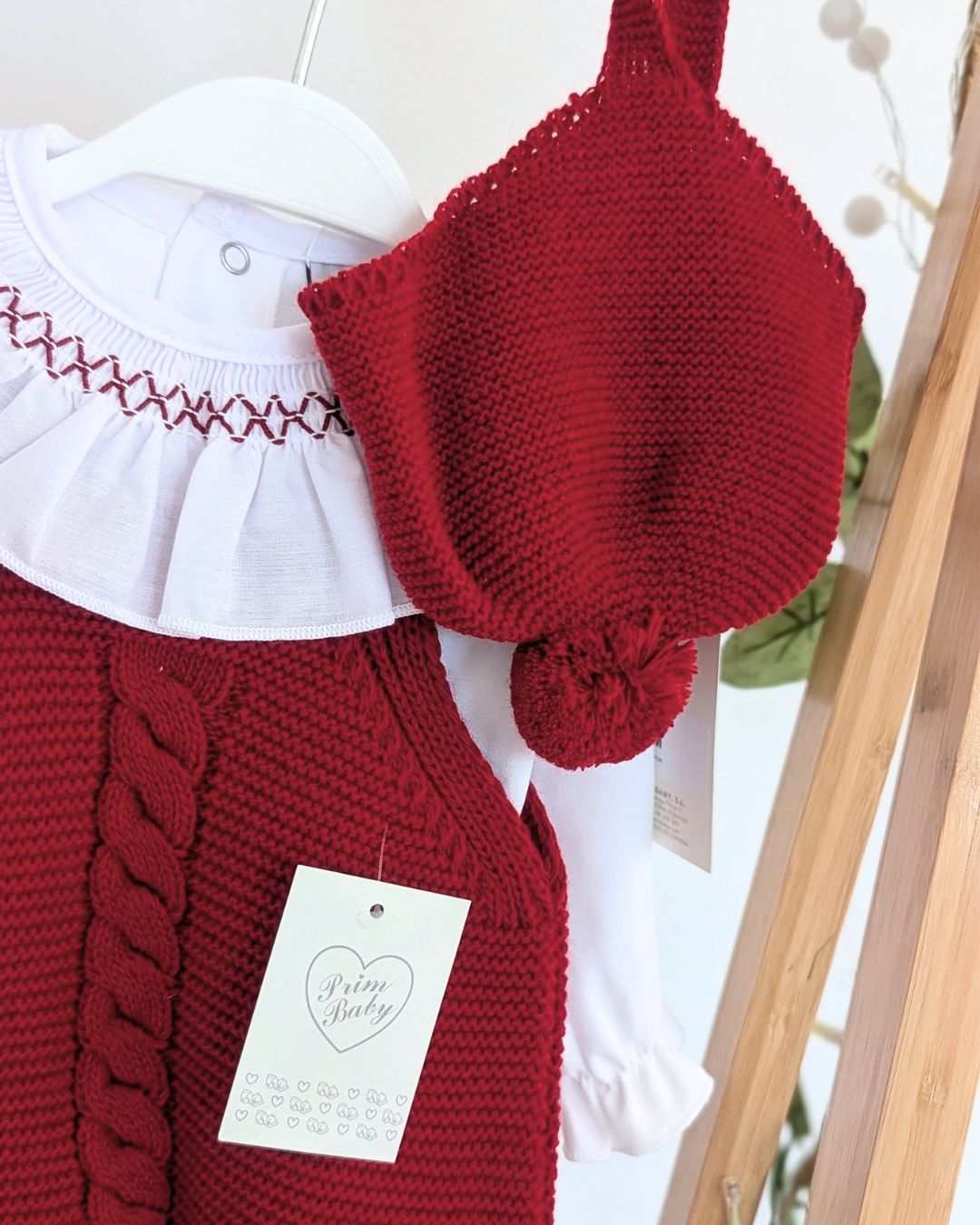 Peto Largo Con Gorrito Rojo - Primbaby