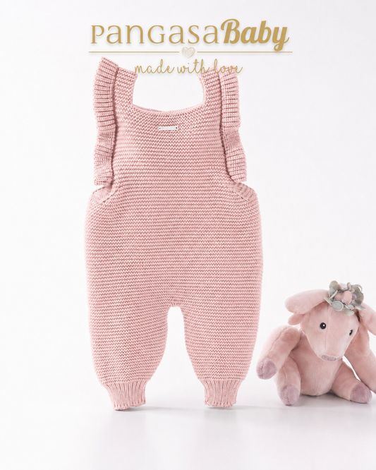 Peto Largo Volante Rosa Empolvado - Pangasa Baby