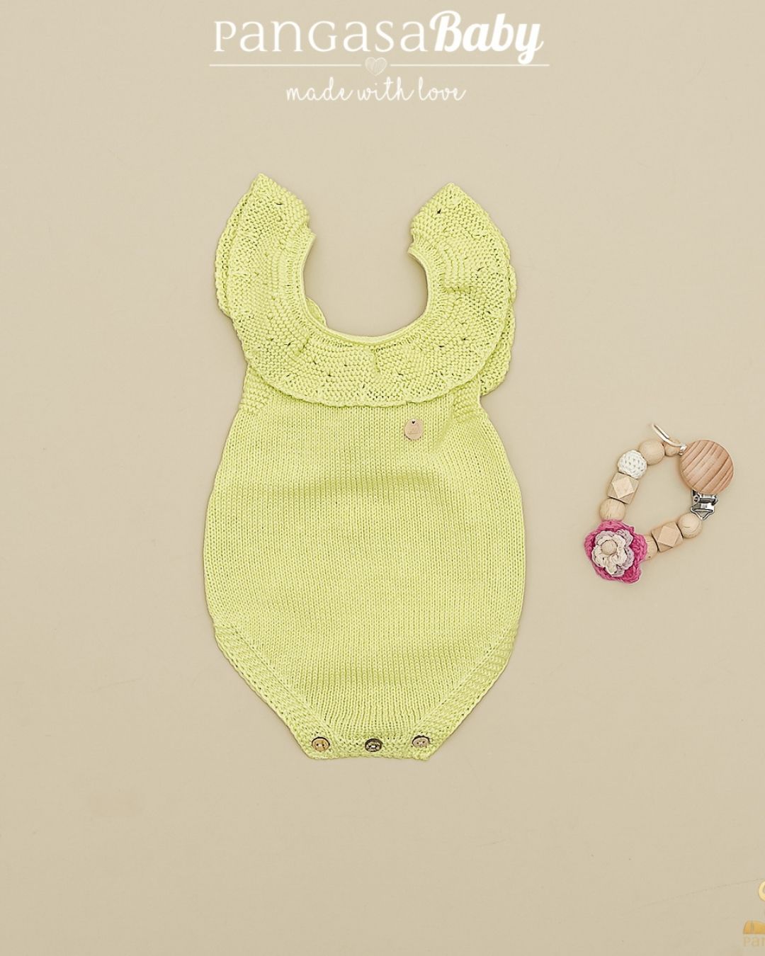 Peto Volante Verano Pistacho - Pangasa Baby