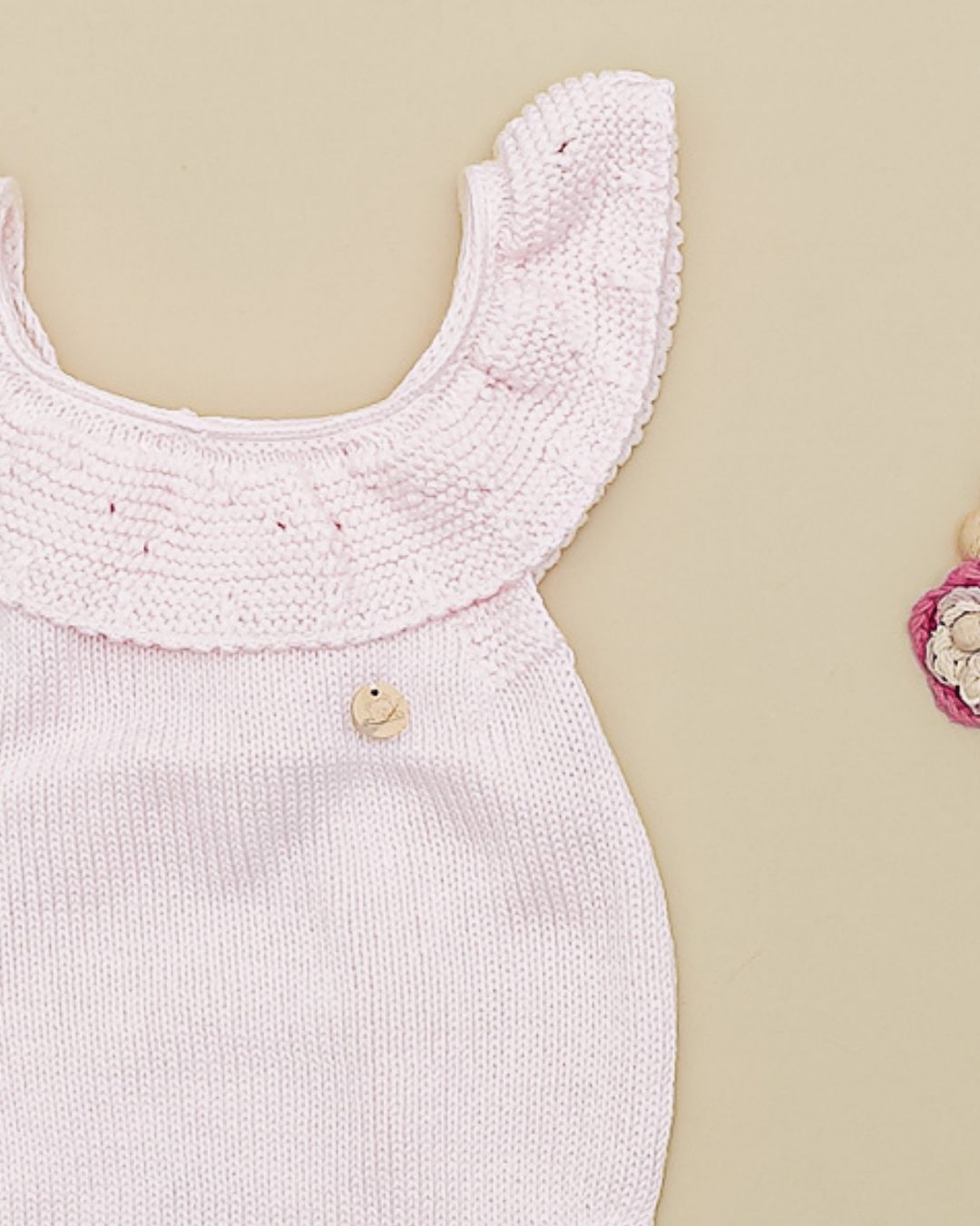 Peto Volante Verano Rosa Bebé - Pangasa Baby