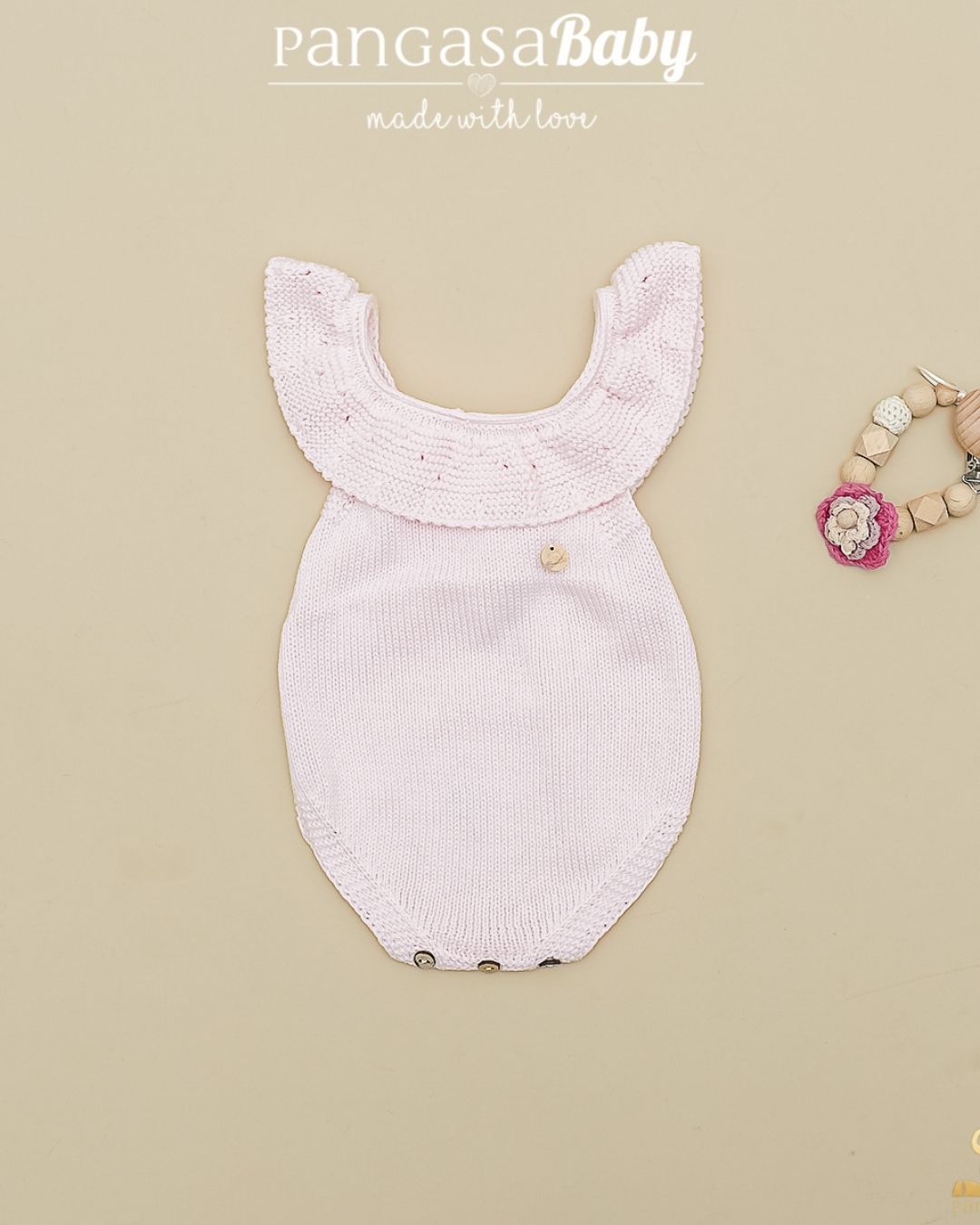 Peto Volante Verano Rosa Bebé - Pangasa Baby