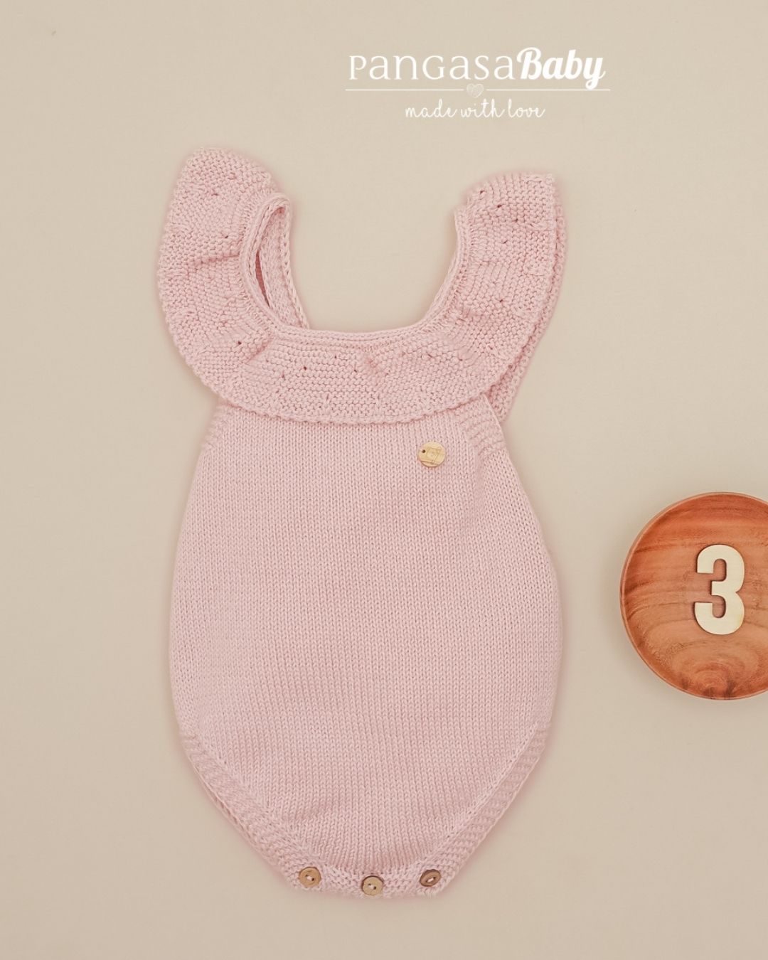 Peto Volante Verano Rosa Empolvado - Pangasa Baby