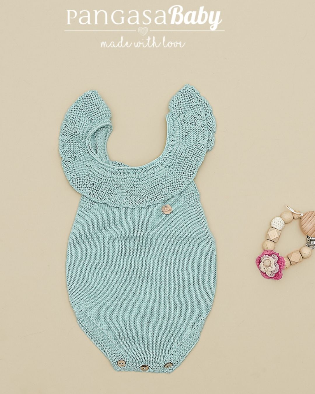 Peto Volante Verano Verde Mint - Pangasa Baby