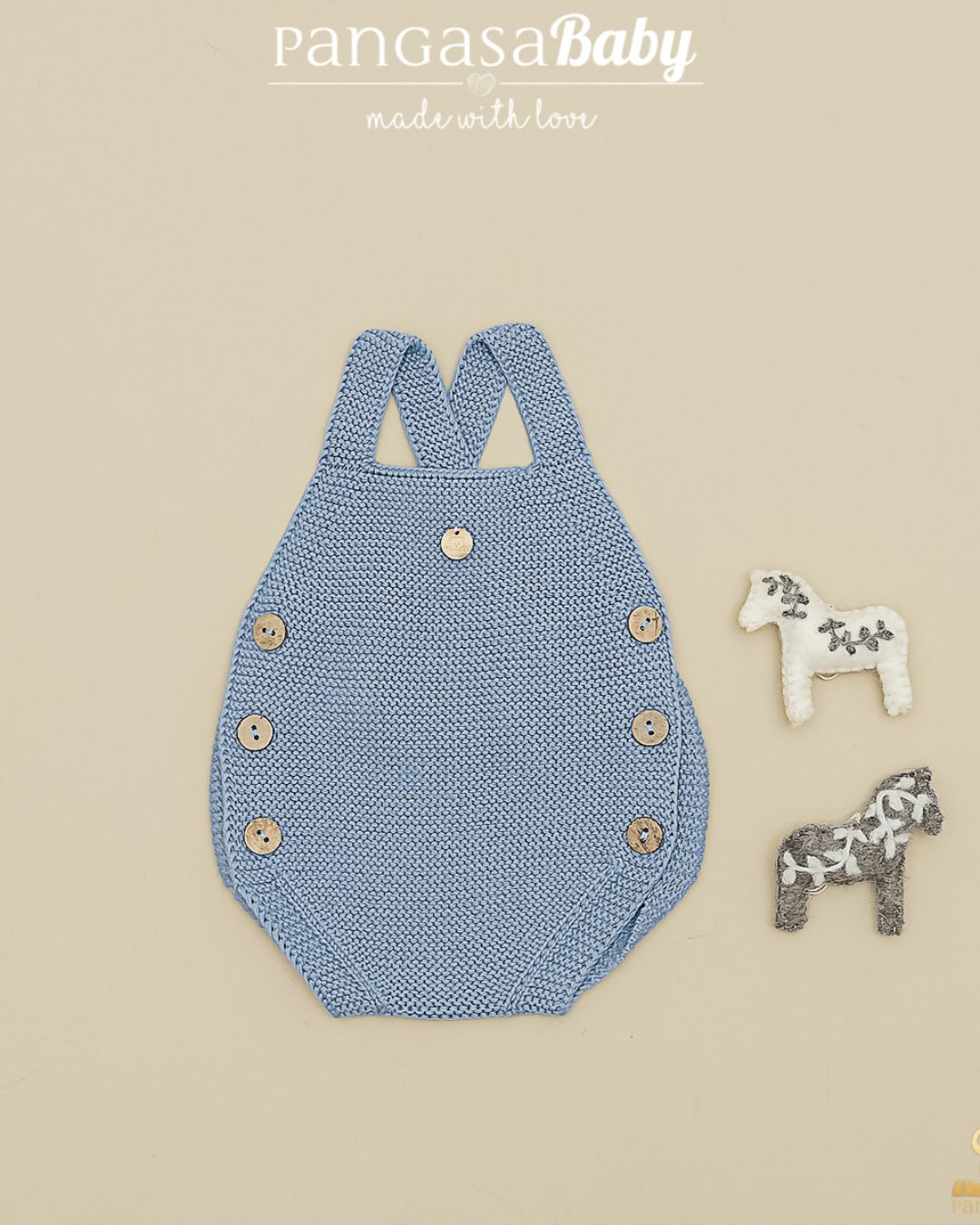 Peto Básico Verano Celeste Empolvado - Pangasa Baby