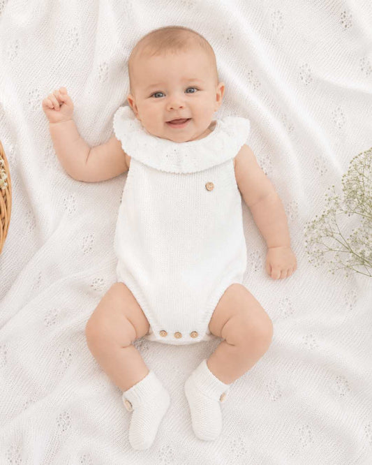 Peto Volante Verano Marfil - Pangasa Baby