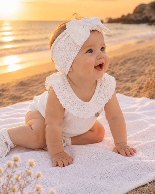 Peto Volante Verano Marfil - Pangasa Baby