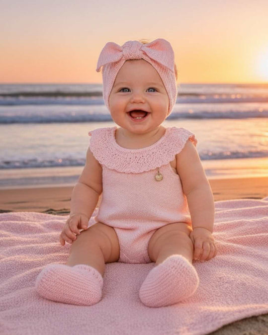 Peto Volante Verano Rosa Bebé - Pangasa Baby