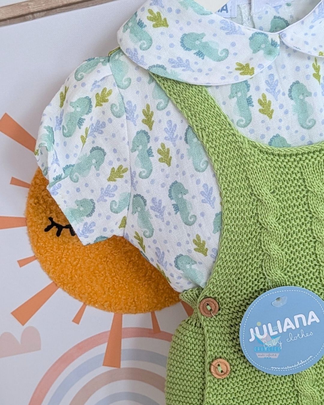 Peto con Camisa Caballito Verde Lima🍋‍🟩Colección Lima - Juliana