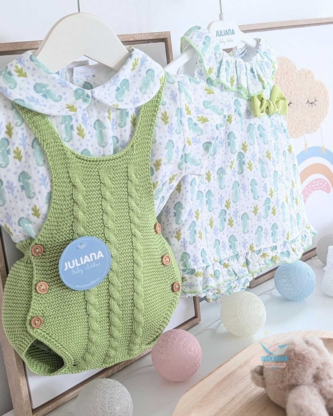Peto con Camisa Caballito Verde Lima🍋‍🟩Colección Lima - Juliana