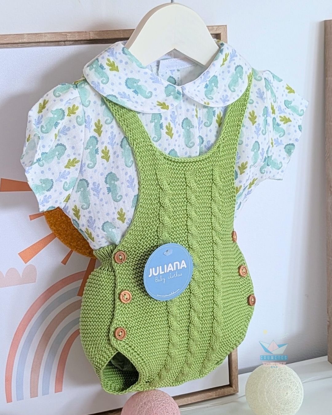 Peto con Camisa Caballito Verde Lima🍋‍🟩Colección Lima - Juliana