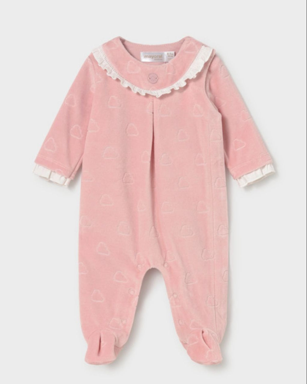 Pijama Tundosado Nubes Rosa Baby - Mayoral