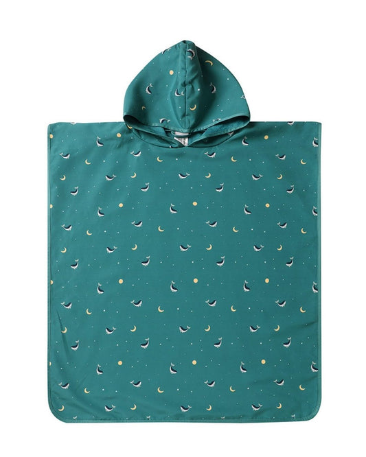 Poncho de Playa WHALE TEAL - Tutete