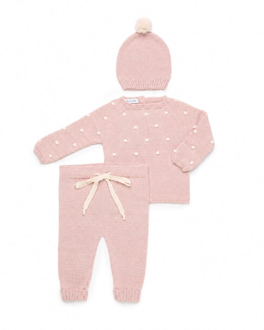 Primera Puesta Bodoques Rosa Palo - Colección Bruma Juliana