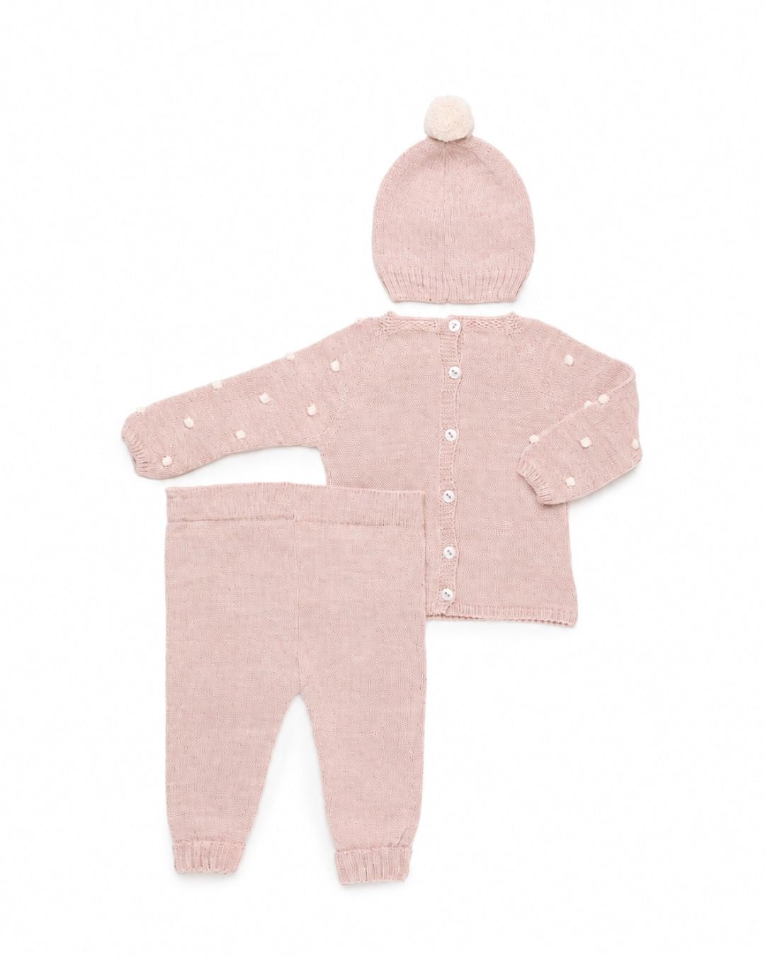 Primera Puesta Bodoques Rosa Palo - Colección Bruma Juliana