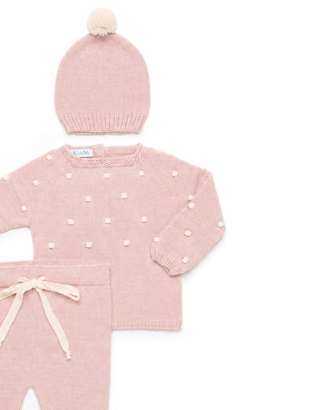 Primera Puesta Bodoques Rosa Palo - Colección Bruma Juliana
