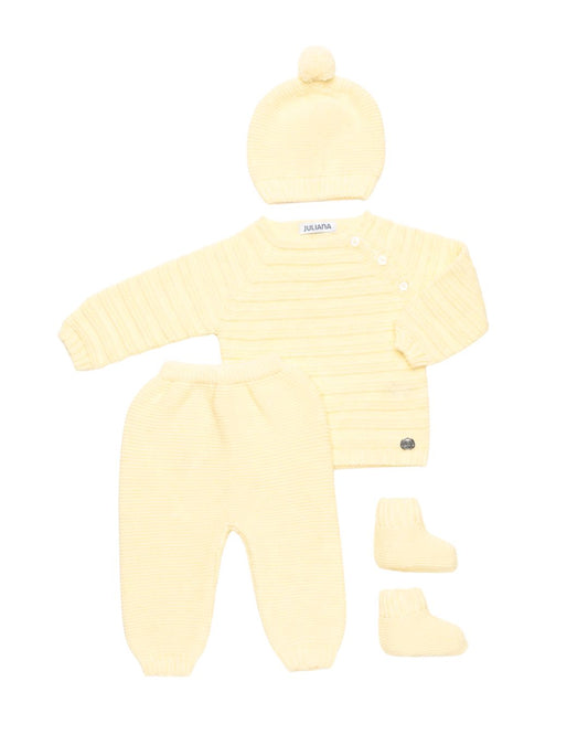 Primera Puesta Con Bota Lines Amarillo - Colección Alba Juliana