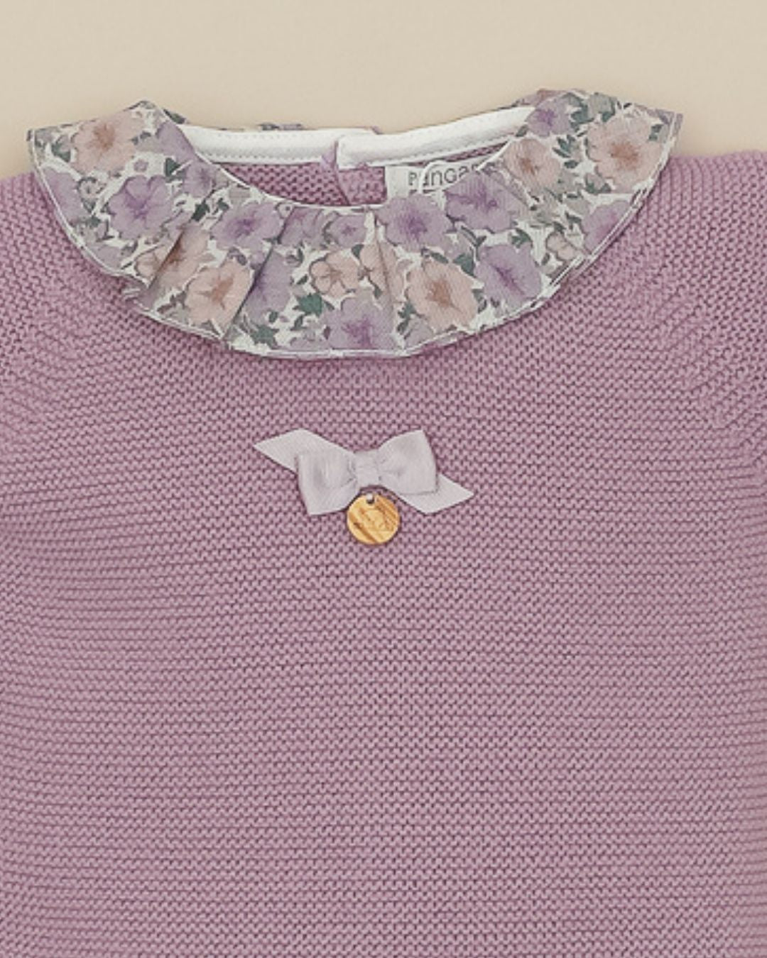 Primera Puesta Cuello Volante Orquidea - Pangasa Baby