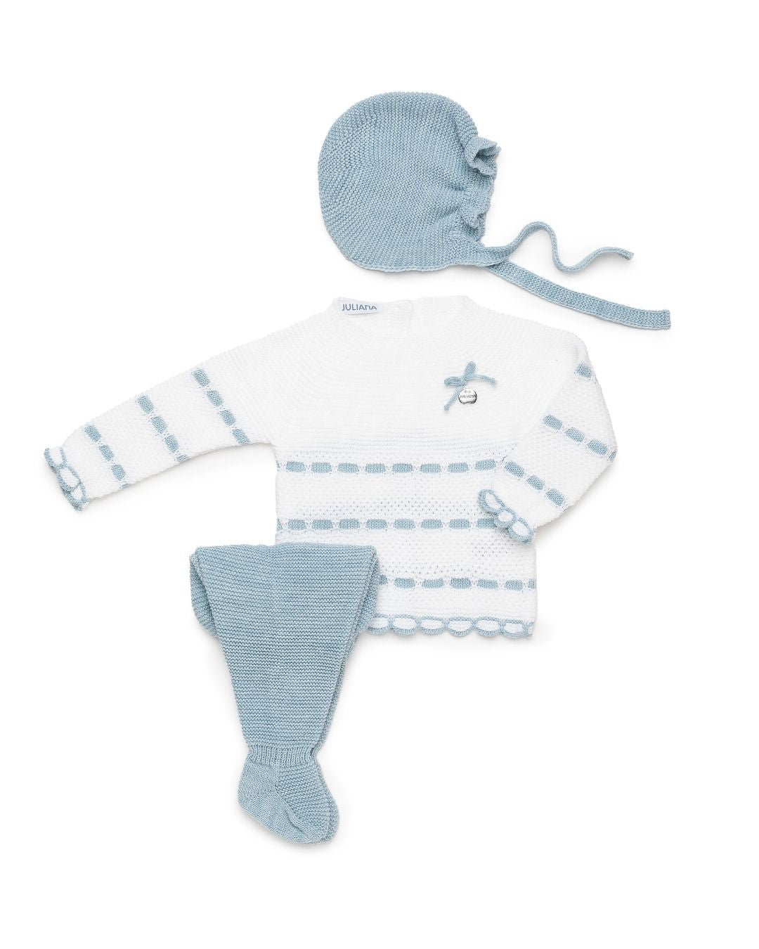 Primera Puesta Pasacintas Azul - Colección Cielo Juliana