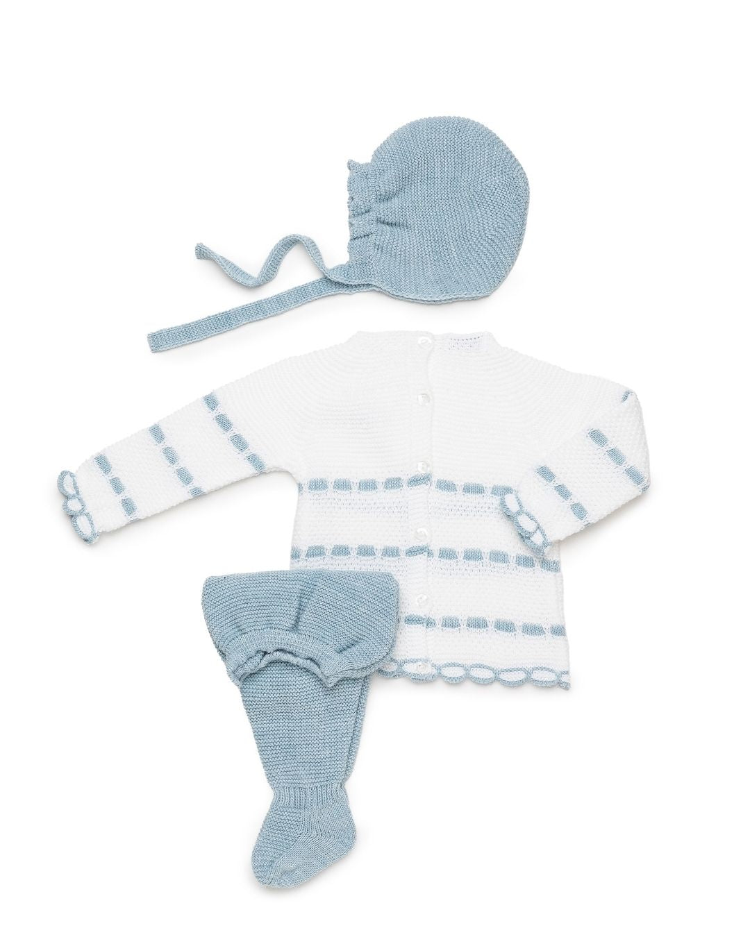 Primera Puesta Pasacintas Azul - Colección Cielo Juliana