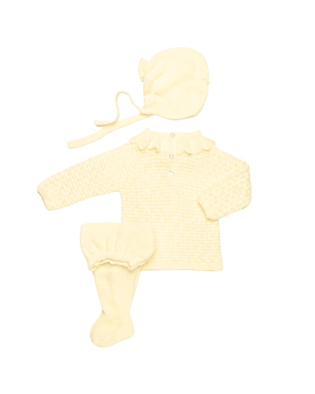 Primera Puesta Puntilla Amarillo - Colección Luz Juliana