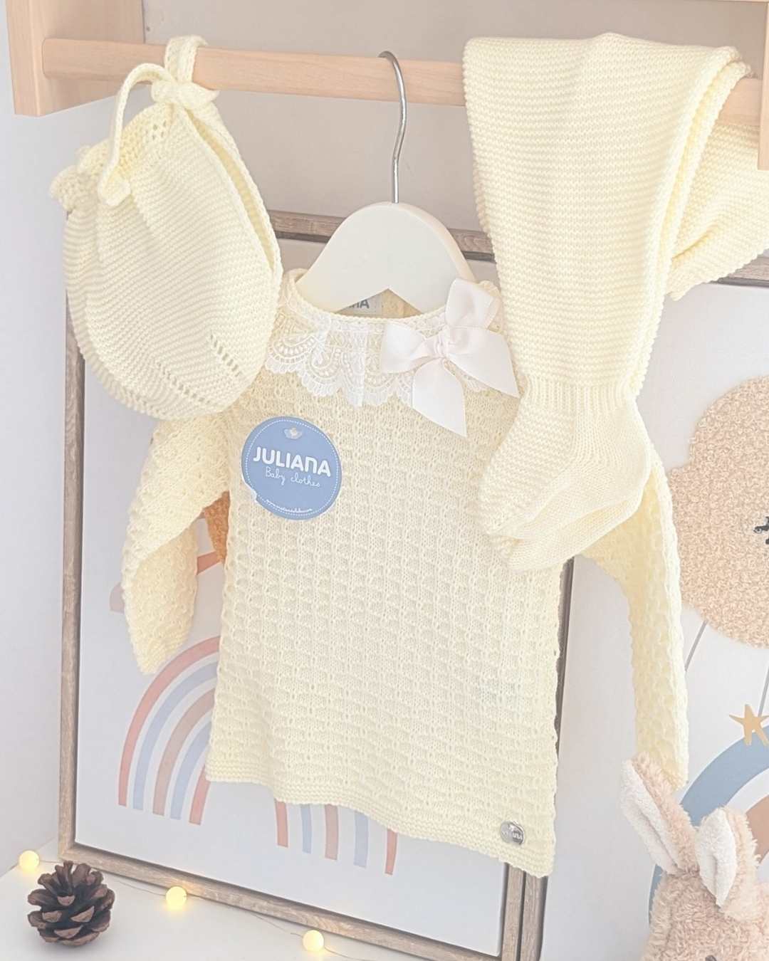 Primera Puesta Puntilla Amarillo - Colección Luz Juliana