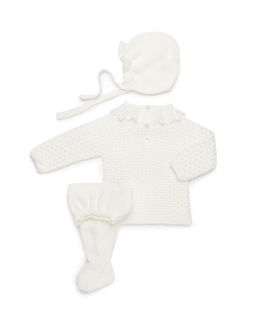 Primera Puesta Puntilla Crudo - Colección Luz Juliana