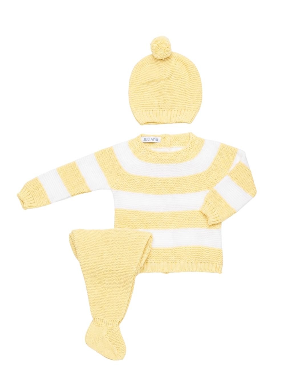 Primera Puesta Rayado Amarillo - Colección Rastro Juliana