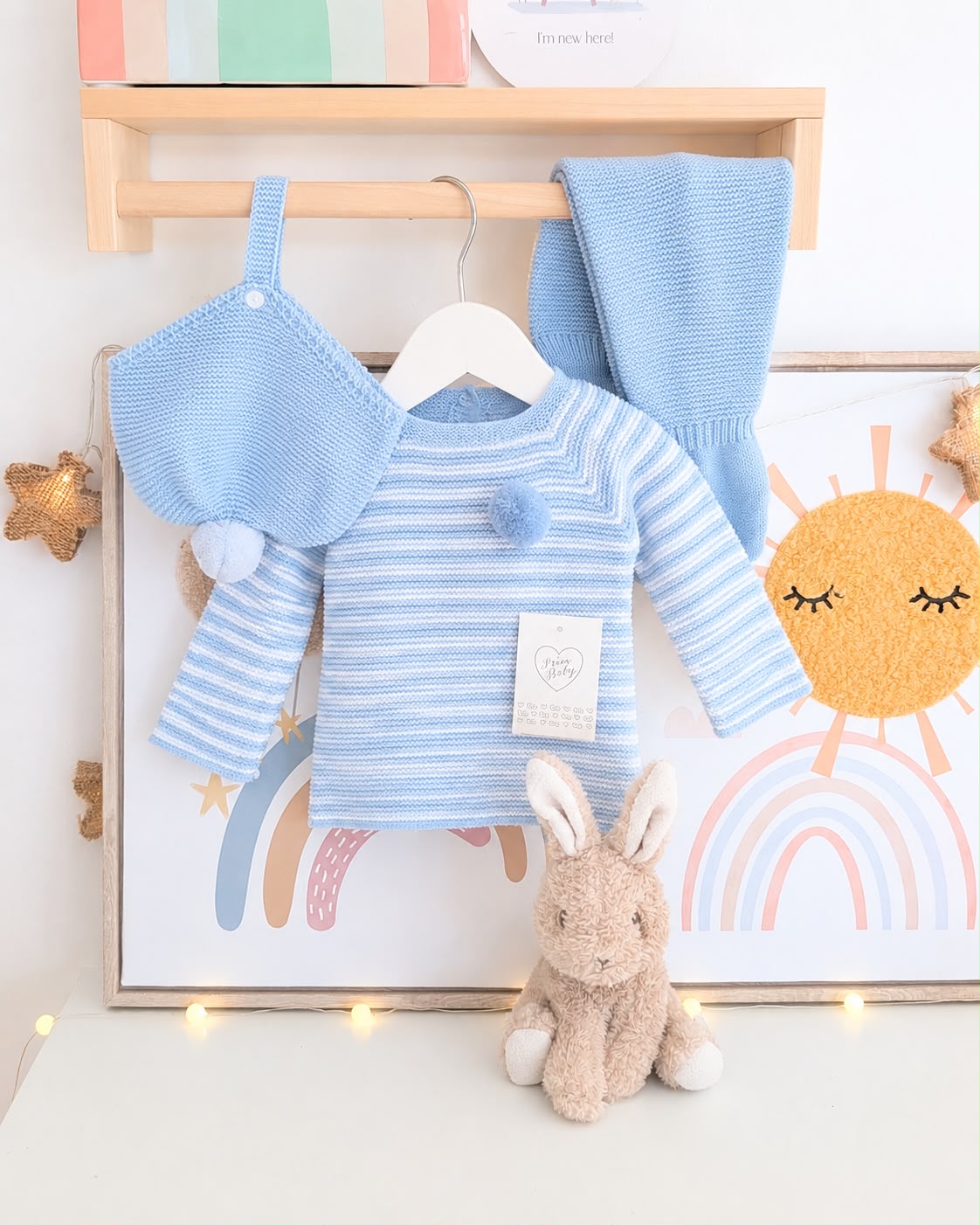 Primera Puesta Rayas Azul Inglés - Primbaby