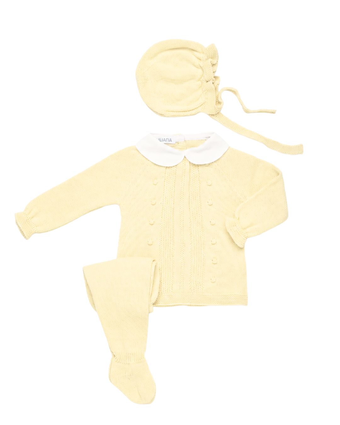 Primera Puesta Recogidas Bodoques Amarillo - Colección Calma Juliana