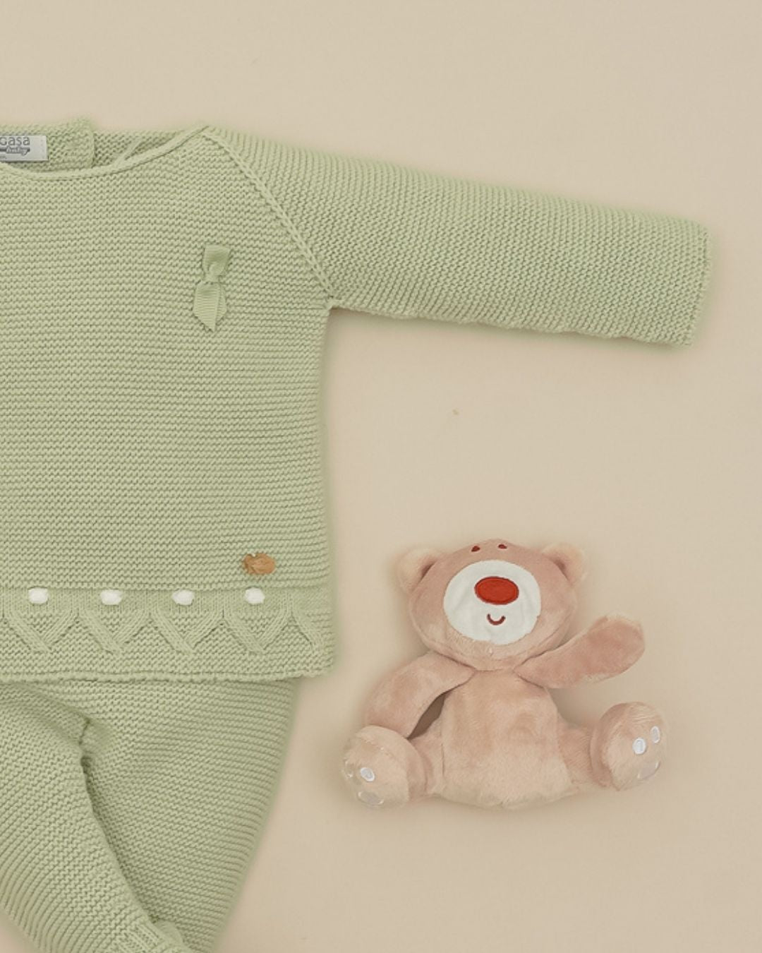 Primera Puesta Sin Cuello Verde Hoja 🍃 Baby Leaves - Pangasa Baby