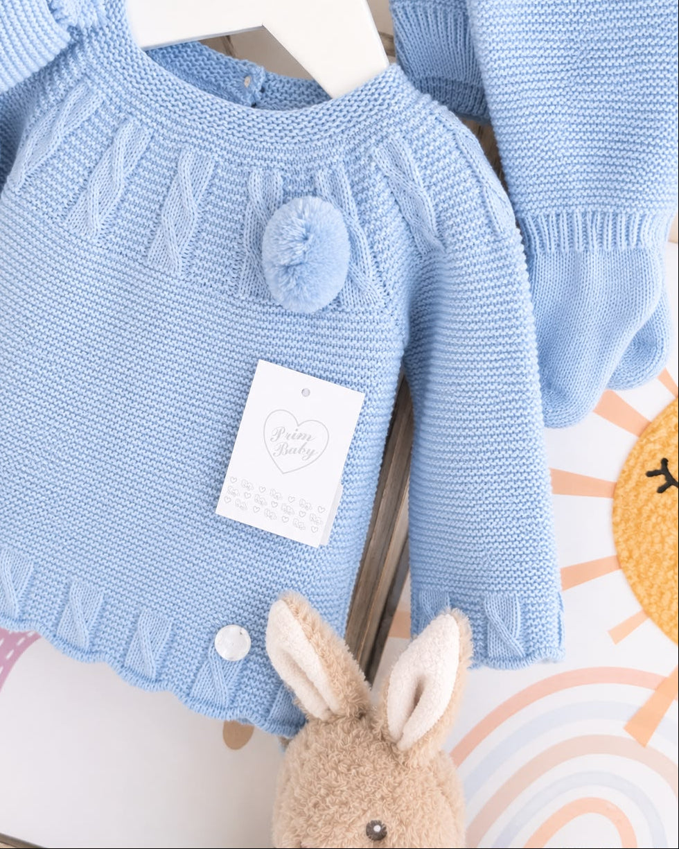 Primera Puesta Trenzas Azul Inglés - Primbaby