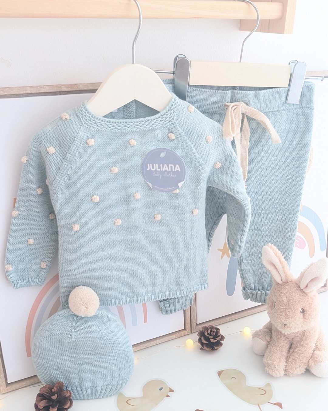 Primera Puesta Bodoques Menta -  Colección Bruma Juliana