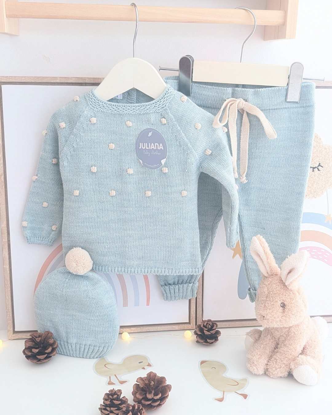 Primera Puesta Bodoques Menta -  Colección Bruma Juliana