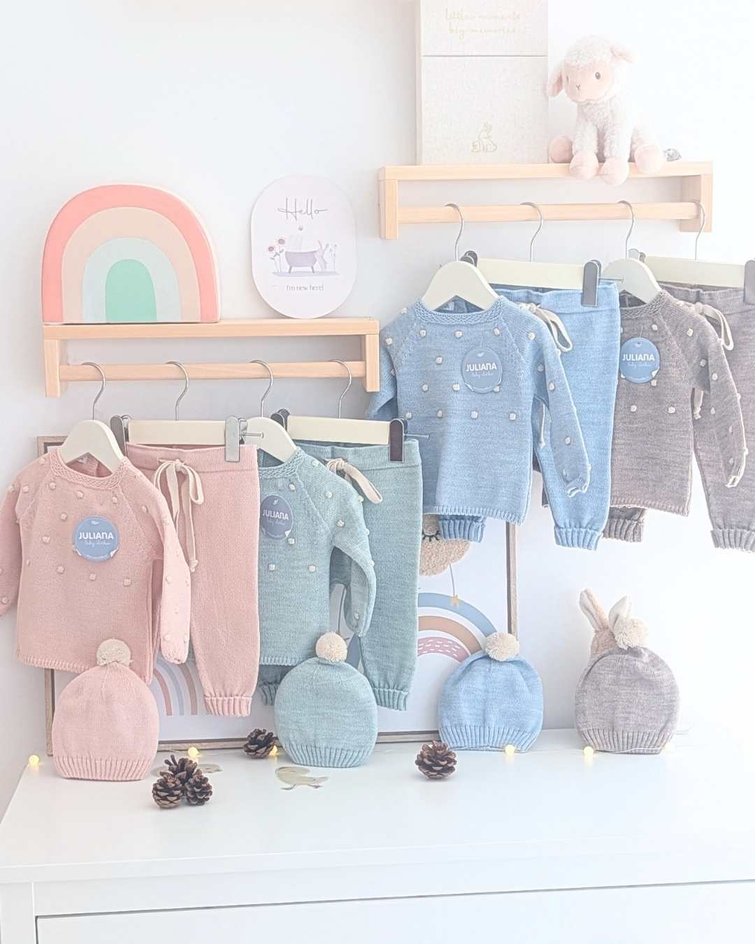 Primera Puesta Bodoques Menta -  Colección Bruma Juliana