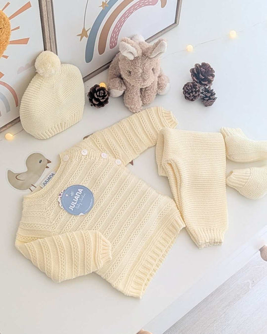 Primera Puesta Con Bota Lines Amarillo - Colección Alba Juliana
