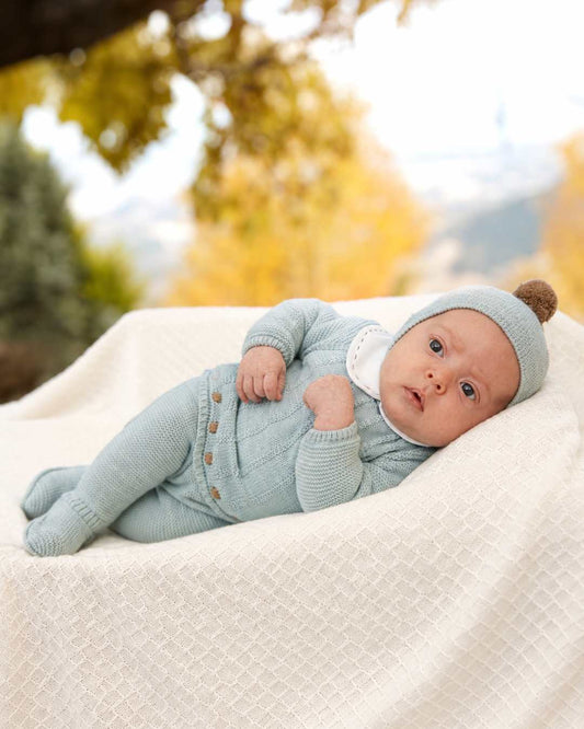 Primera Puesta Cuello Bebé Bodoques Menta - Colección Paramo Juliana