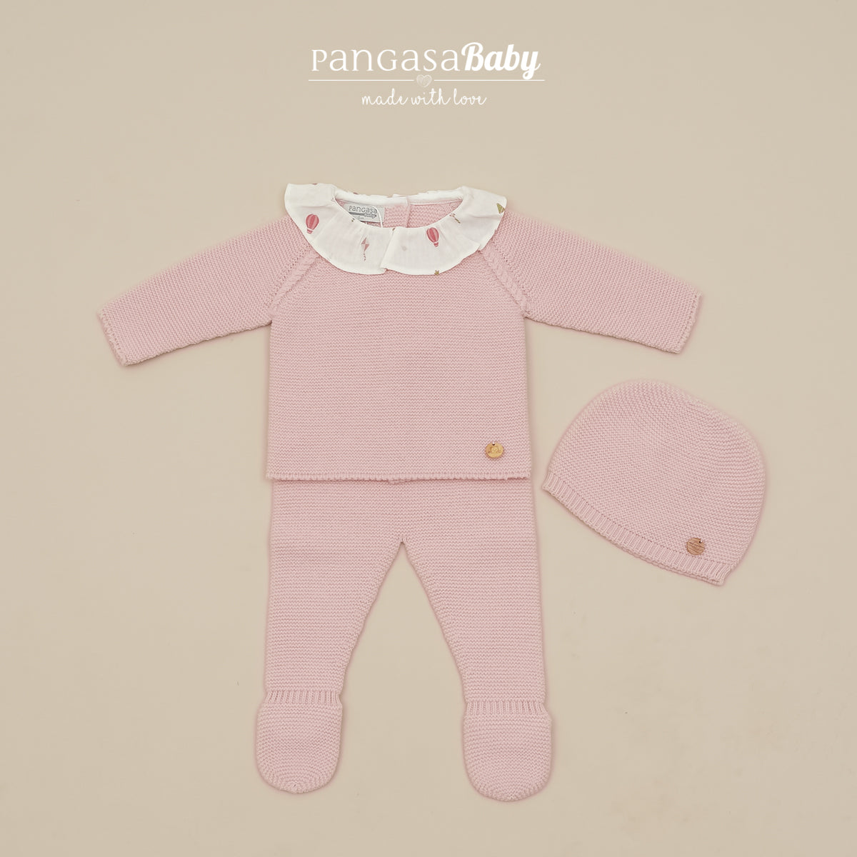 Primera Puesta Cuello Volante Orquidea - Pangasa Baby