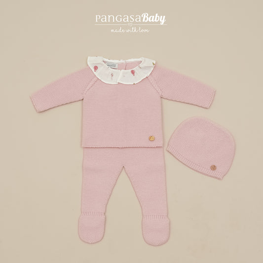 Primera Puesta Cuello Volante Orquidea - Pangasa Baby