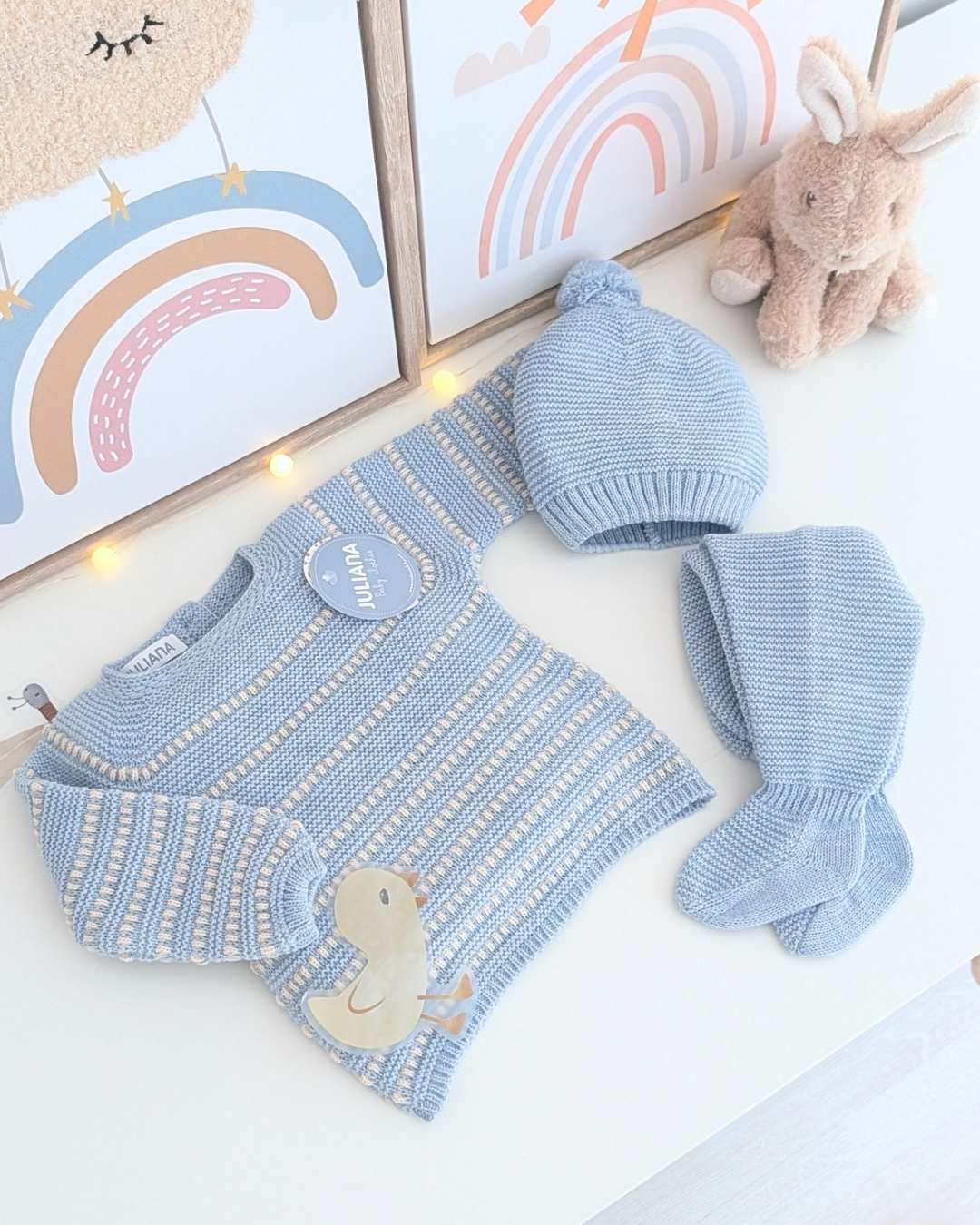 Primera Puesta Lines Azul - Colección Cielo Juliana