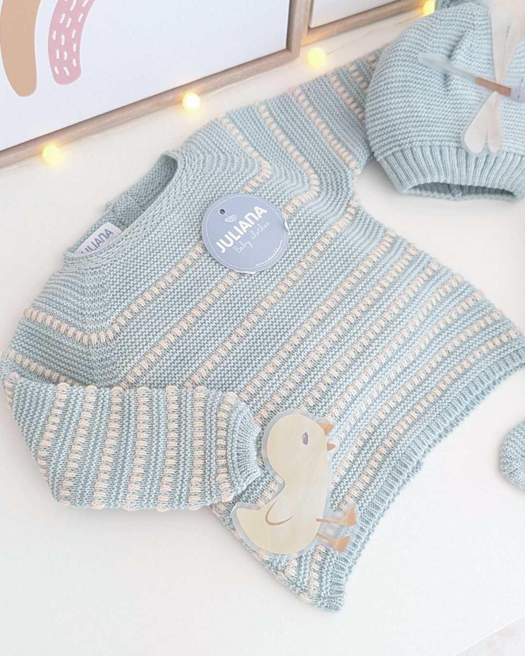 Primera Puesta Lines Verde Menta - Colección Cielo Juliana