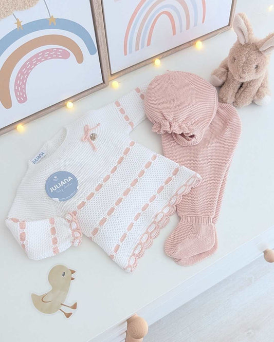 Primera Puesta Pasacintas Rosa Palo - Colección Cielo Juliana