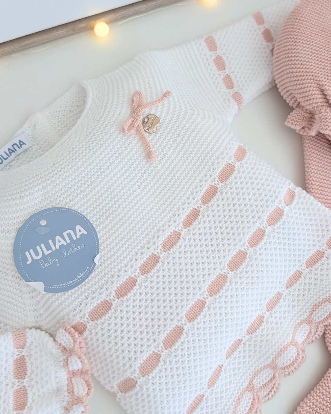 Primera Puesta Pasacintas Rosa Palo - Colección Cielo Juliana