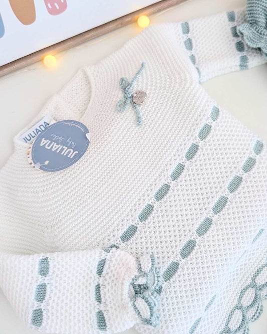 Primera Puesta Pasacintas Verde Menta - Colección Cielo Juliana