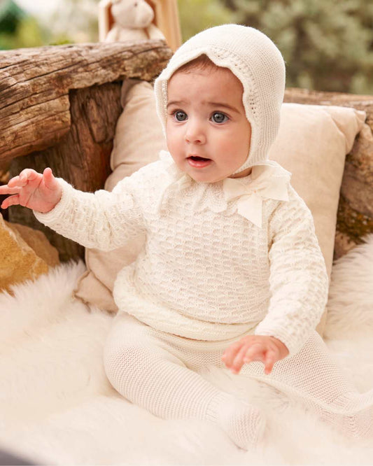 Primera Puesta Puntilla Crudo - Colección Luz Juliana