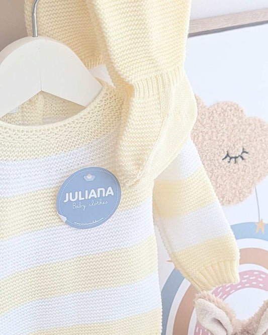 Primera Puesta Rayado Amarillo - Colección Rastro Juliana