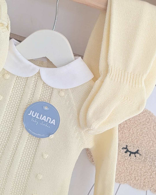 Primera Puesta Recogidas Bodoques Amarillo - Colección Calma Juliana